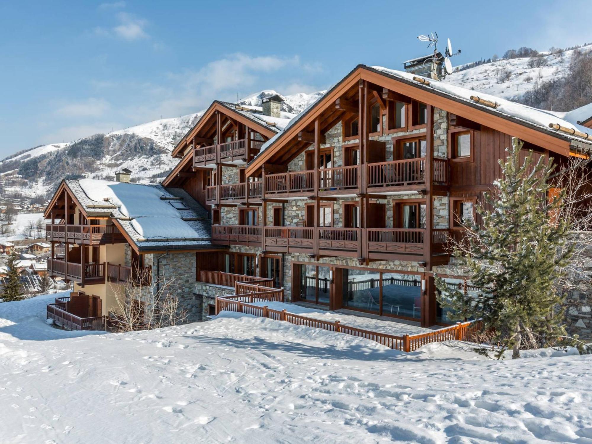 Appartement 4* - Pied Des Pistes - Piscine, Spa, Sauna, Hammam, Salle De Sport - Fr-1-461-24 サン・マルタン・ド・ベルヴィル エクステリア 写真